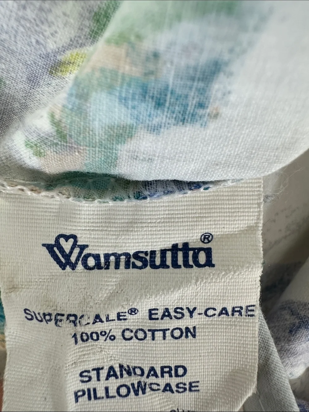 Wamsutta Vintage set of 2 Standard Pillowcase Floral Supercale Cottagecore